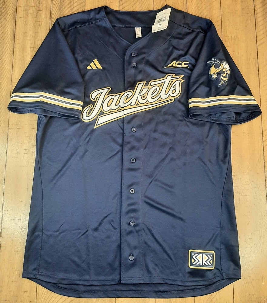 Adidas Georgia Tech Yellow Jackets NCAA Men's Baseball Jersey - Size XL