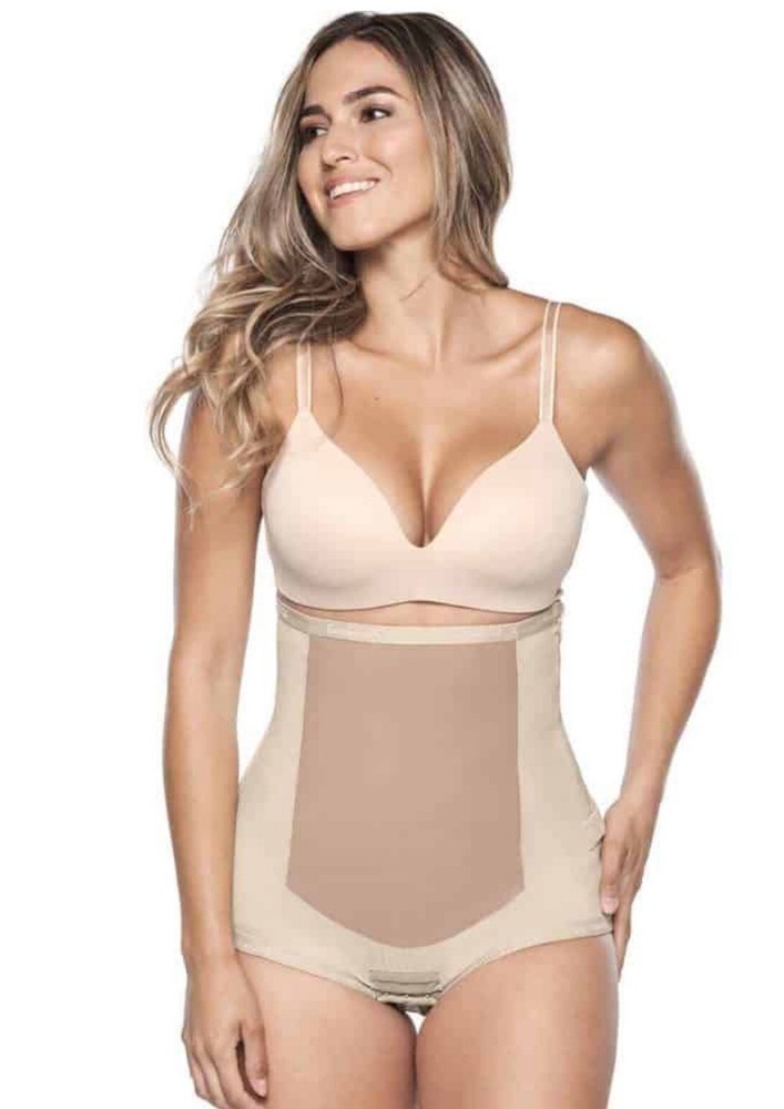 Bellefit Postpartum Girdle Size L Zippered Tummy Control Corset Belly Band NWT