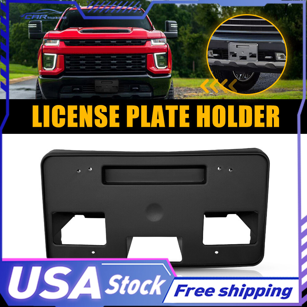 Front License Plate Bracket Holder 84186106 for 2020-2023 Chevy Silverado 2500 3500 HD