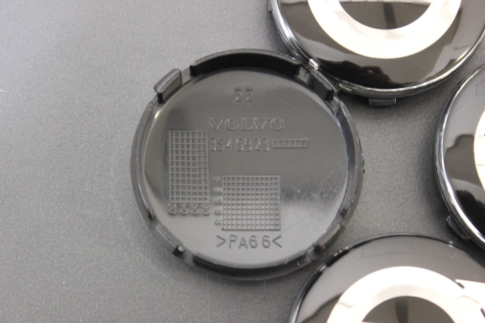 92-15 SET OF 4 VOLVO BLACK CENTER WHEEL HUB CAPS COVER LOGO RIMS V40-V90 XC90 XC