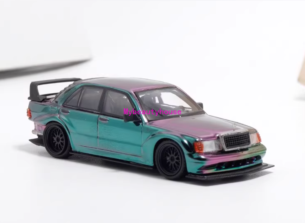 DCM 1:64 Plating 190E W201 EVO Sedan Racing Sports Model Diecast Metal Car