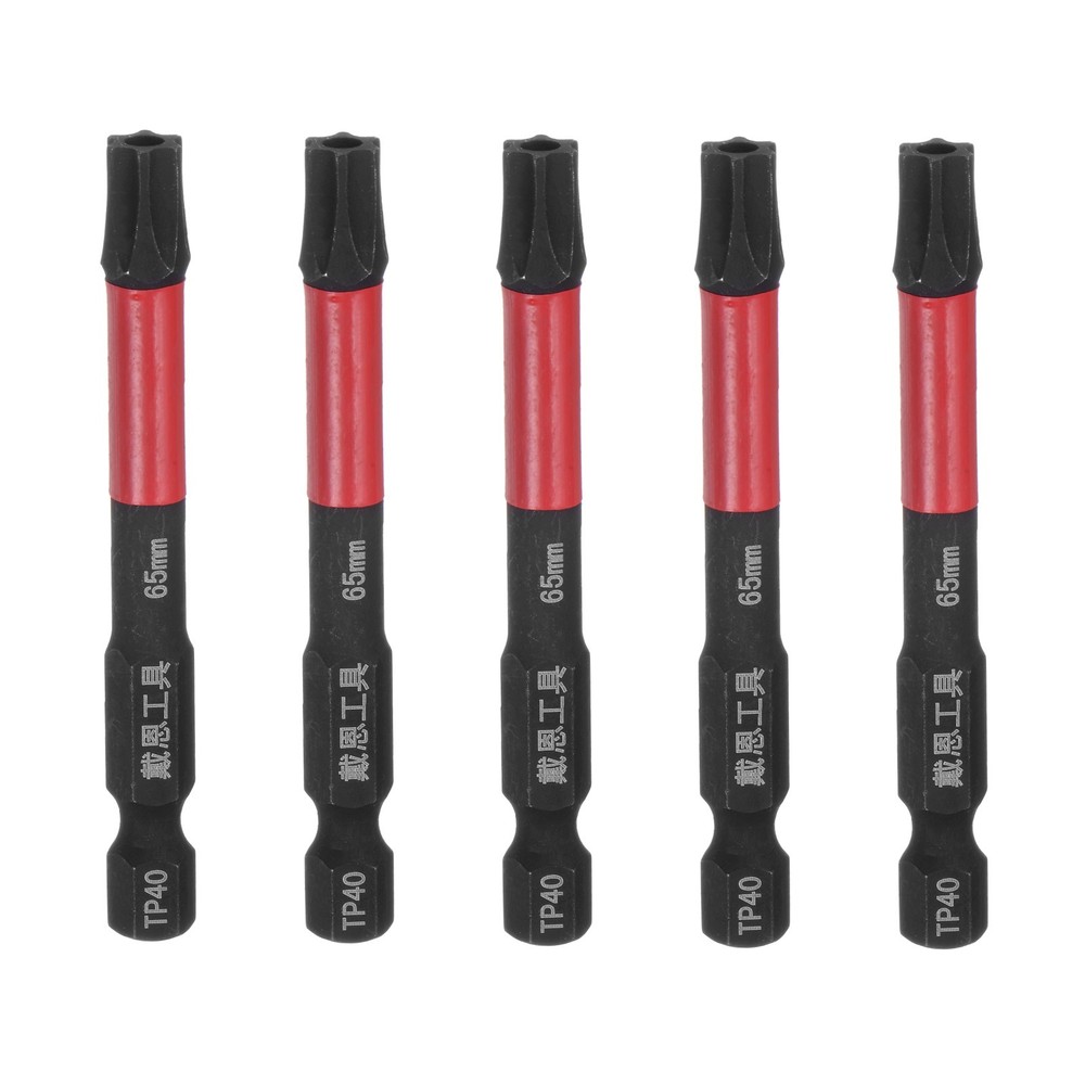 5pcs T40 Torx Drill Bits 2.6