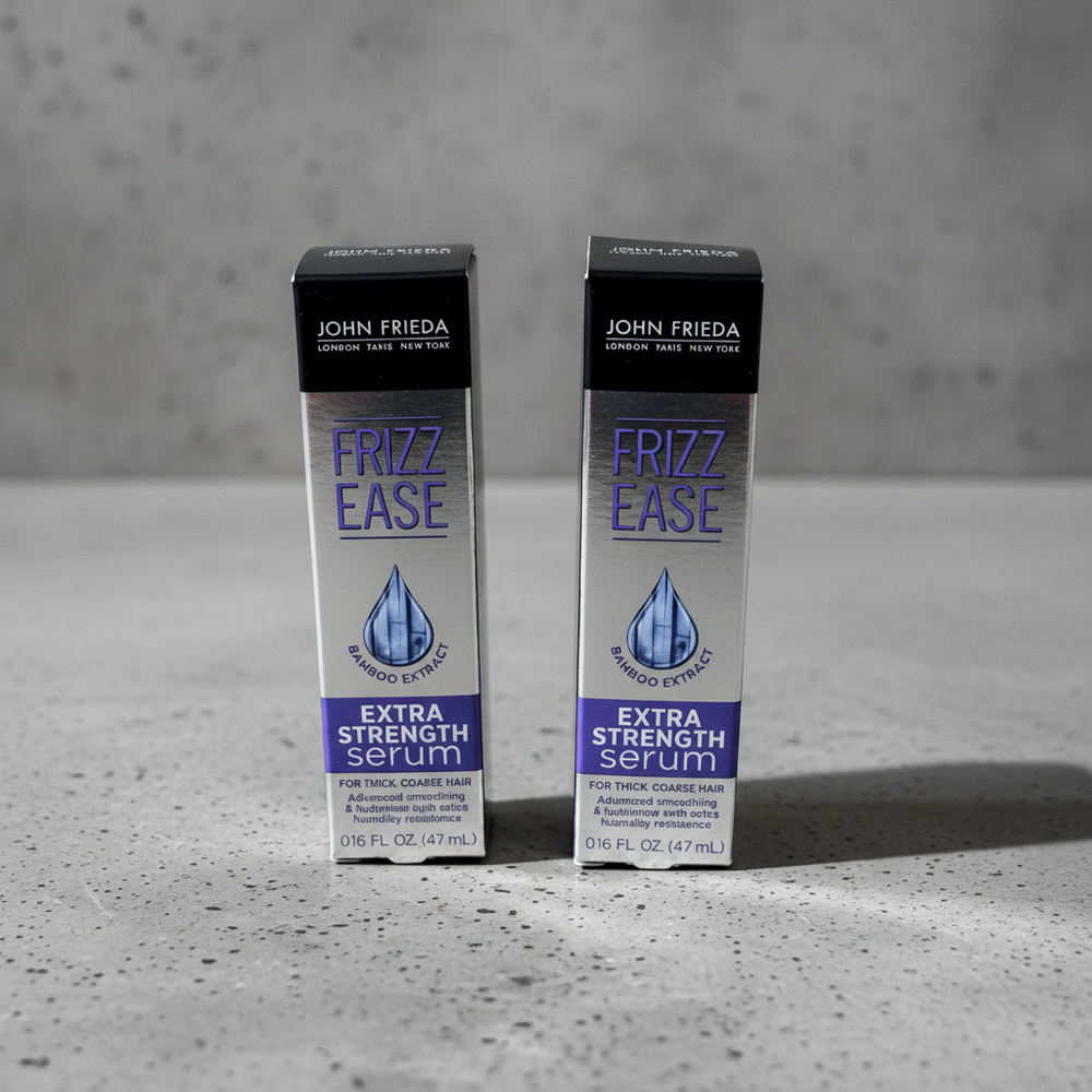 3x John Frieda Frizz Ease Extra Strength Serum Thick Coarse Hair 0.16 Oz Each