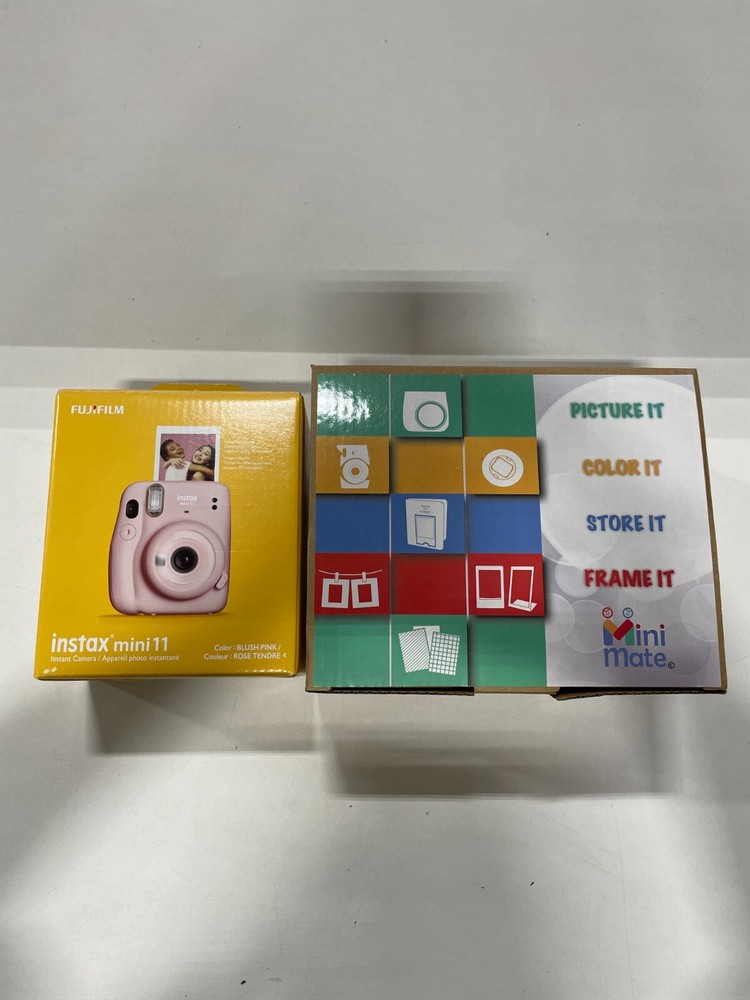 Fujifilm Instax Mini 11 Blush Pink Instant Camera with Accessory Pack