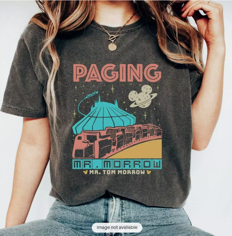 SALE Paging Mr Morrow Shirt, Tomorrowland Shirt, Space Mountain Shirt,People Mov