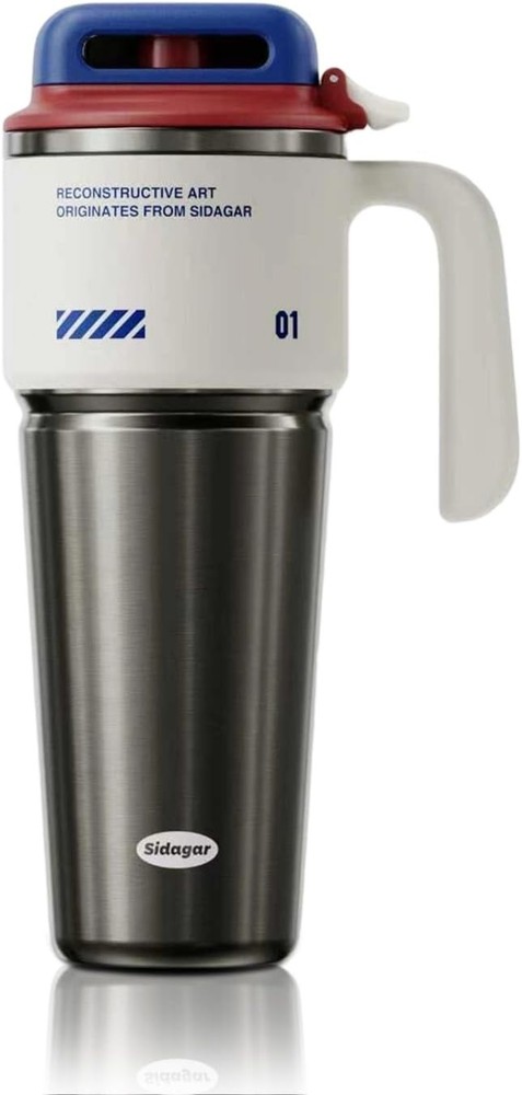 32 oz Tumbler with Handle and Straw, Vacuum Insulated Stainless Steel Travel Mug