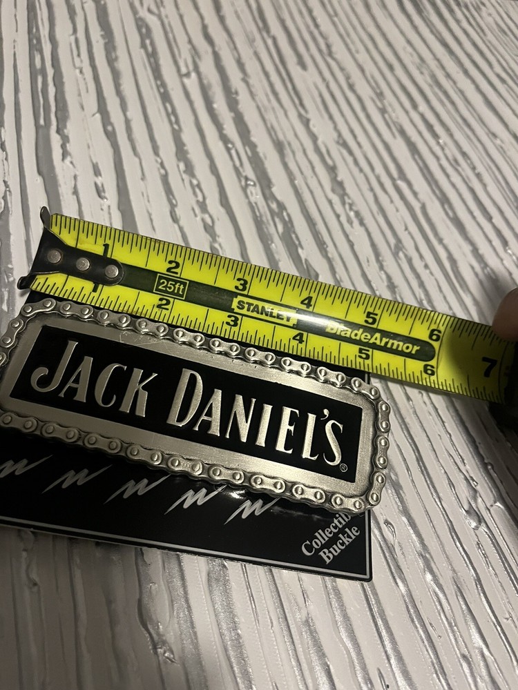 vintage JACK DANIELS belt buckle WHISKEY Pewter