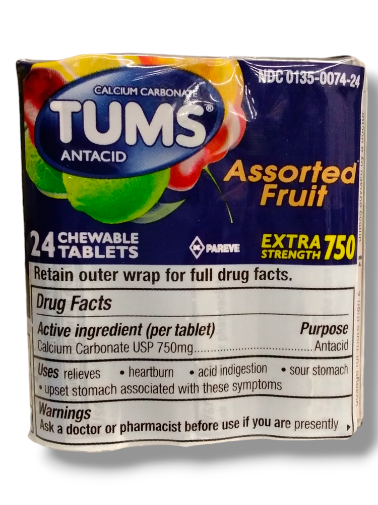 TUMS Extra Strength  Antacid Chewable Tablets (Lot of 2) (Exp March 2029)
