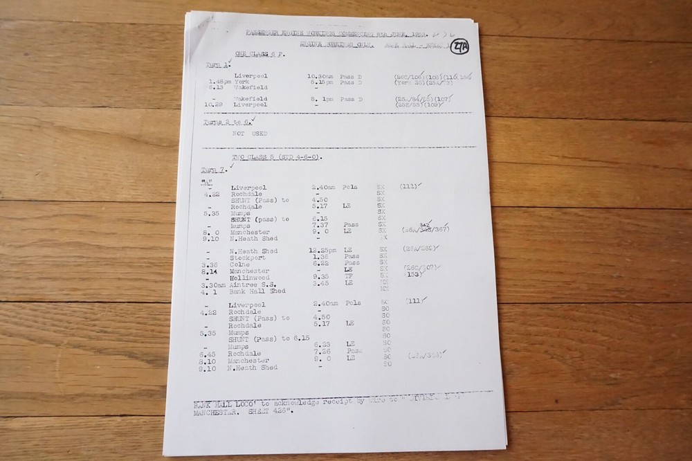 1953 Fascimilie Bank Hall Passenger Railway Engine Workings London Midland