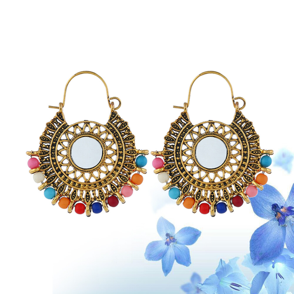 Vintage Retro Dangle Earrings National Jewelry Earbob Eardrop Decor