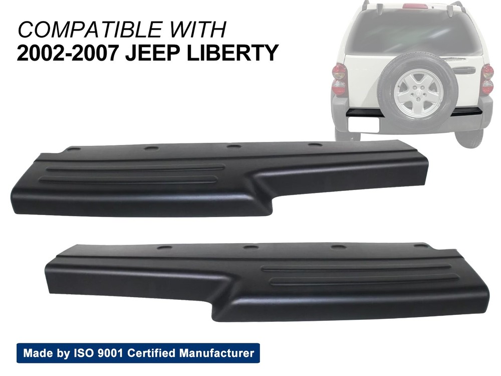 Fits Rear Bumper Plastic Step Pad 2002 - 2007 Jeep Liberty Passenger Driver PAIR