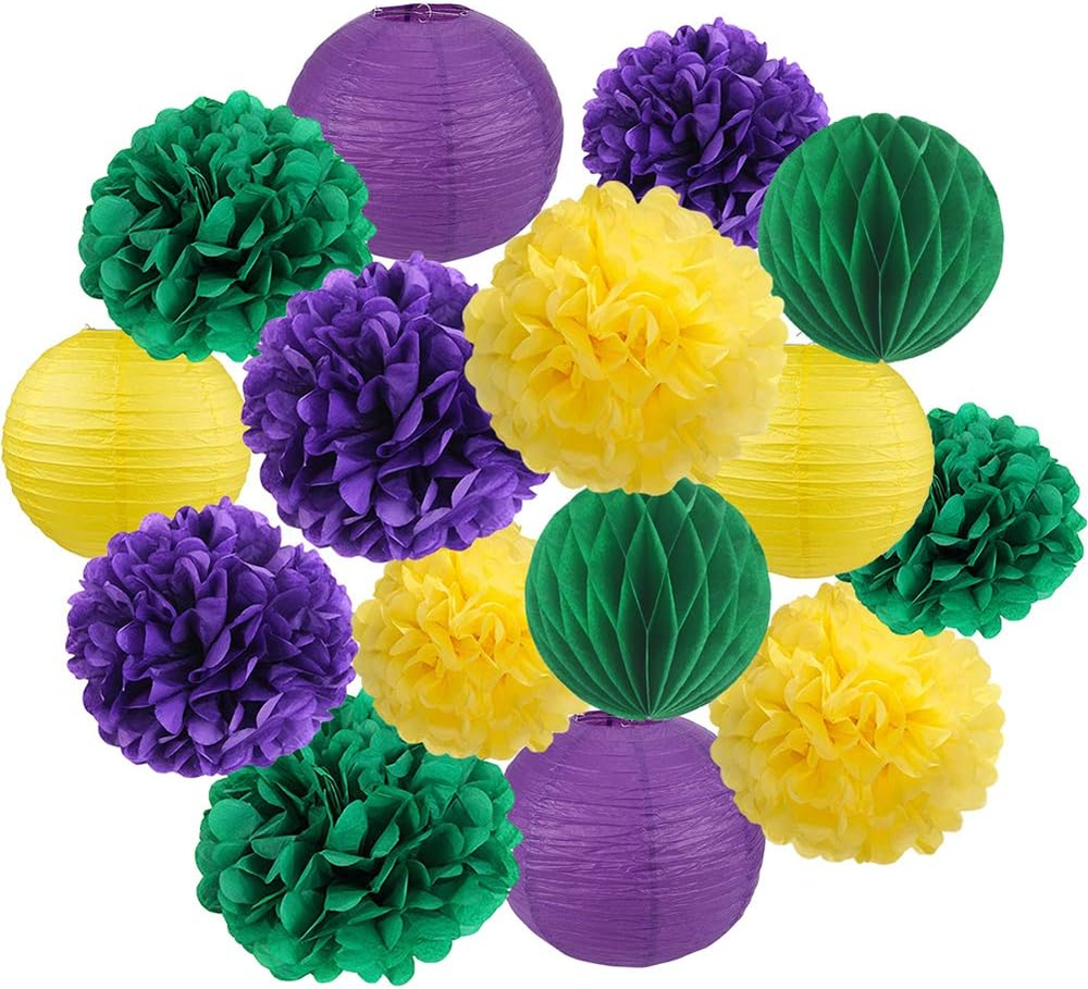 Mardi Gras Decorations Fat Tuesday Decorations Mardi Gras Birthday Decorations M