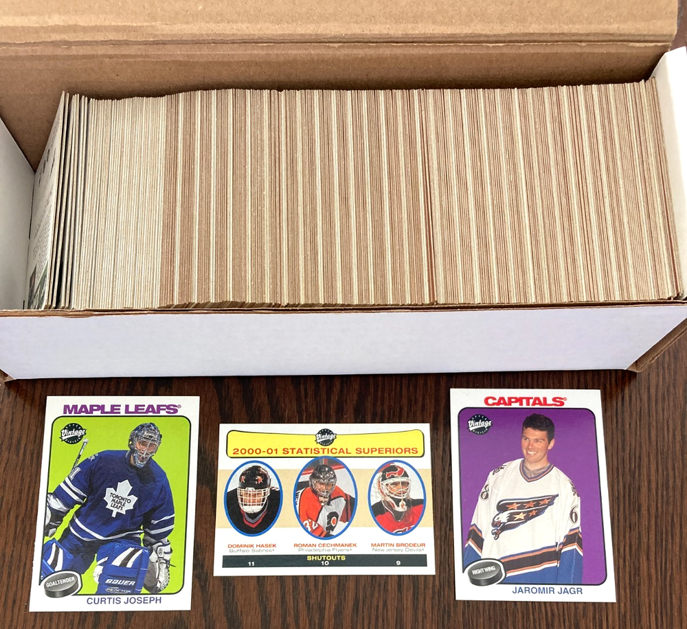 2001-02 Upper Deck Vintage Hockey NHL Complete Set 1-300 Curtis Joseph ++