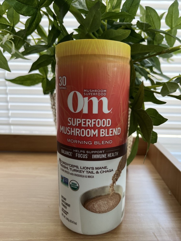 OM: Superfood Morning Energy Mushroom Blend. 30 SERVINGS Exp 12/25