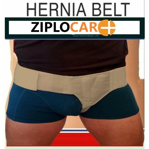 Men's Groin Hernia Support Belt with 2 Removable Compression Pads  