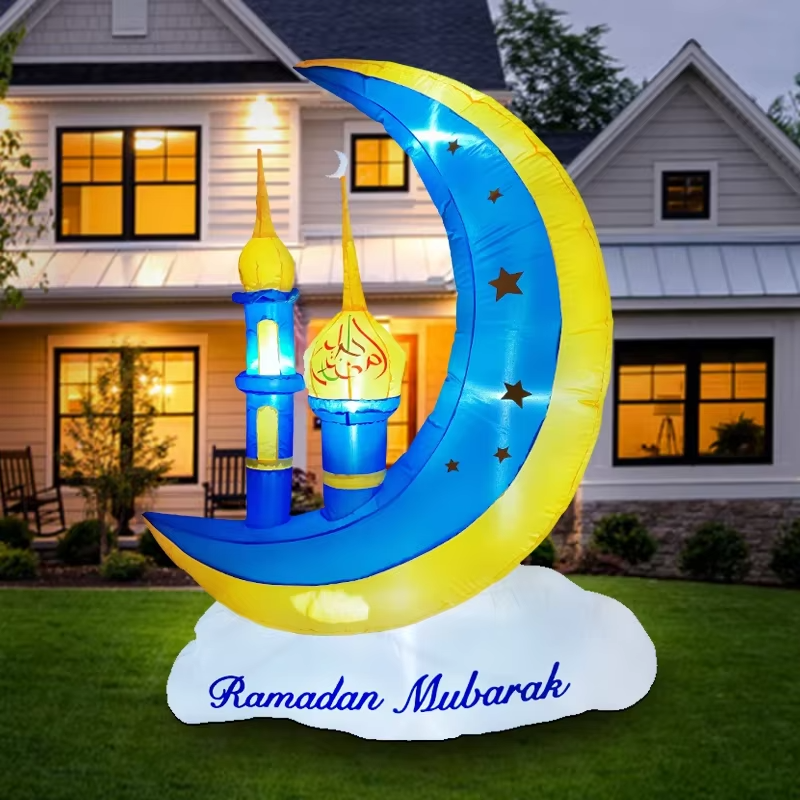 Ramadan Decoration Inflatable Eid Mubarak with LED - Islamic Decoration Outdoor