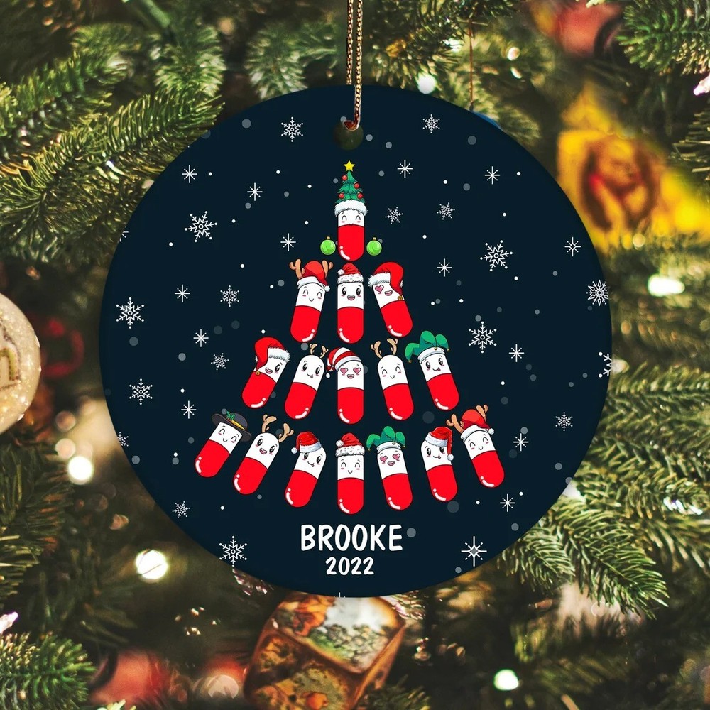Custom Pharmacy Christmas Tree Ornament 2023, Pharmacist Ornament, Pharmacy T...