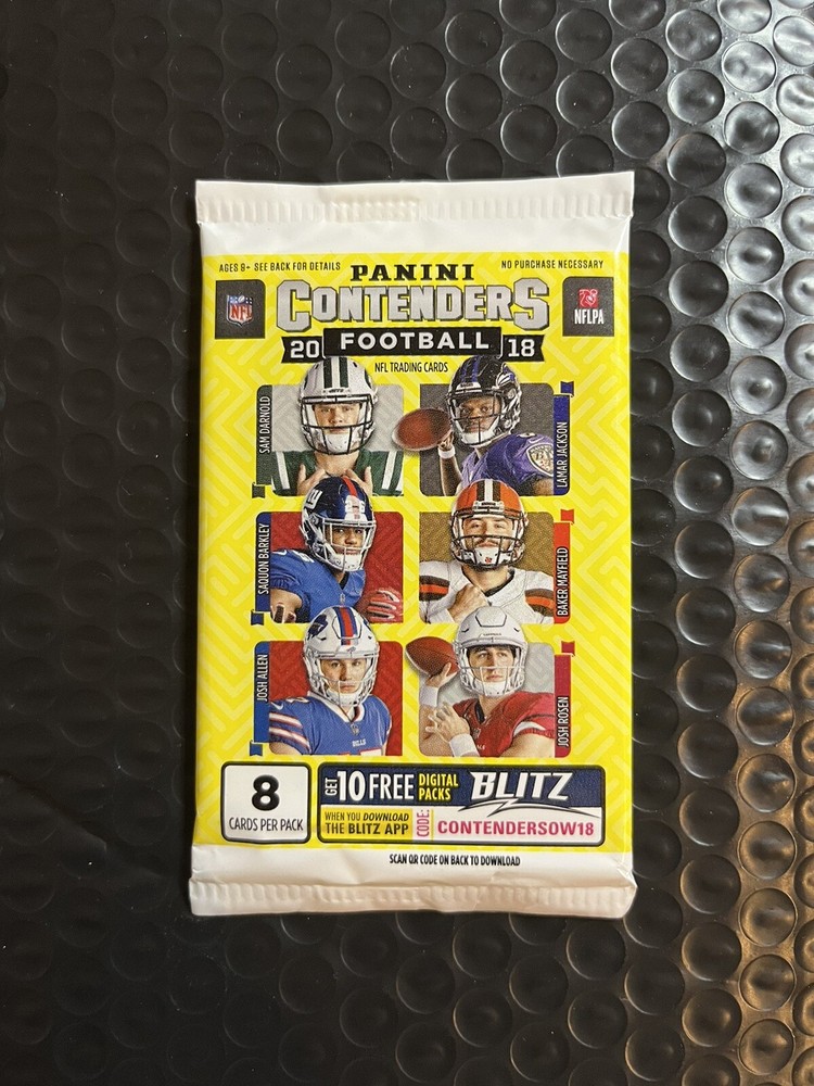 2018 Panini Contenders Football Pack with Guaranteed Auto Allen or Lamar Jackson Card