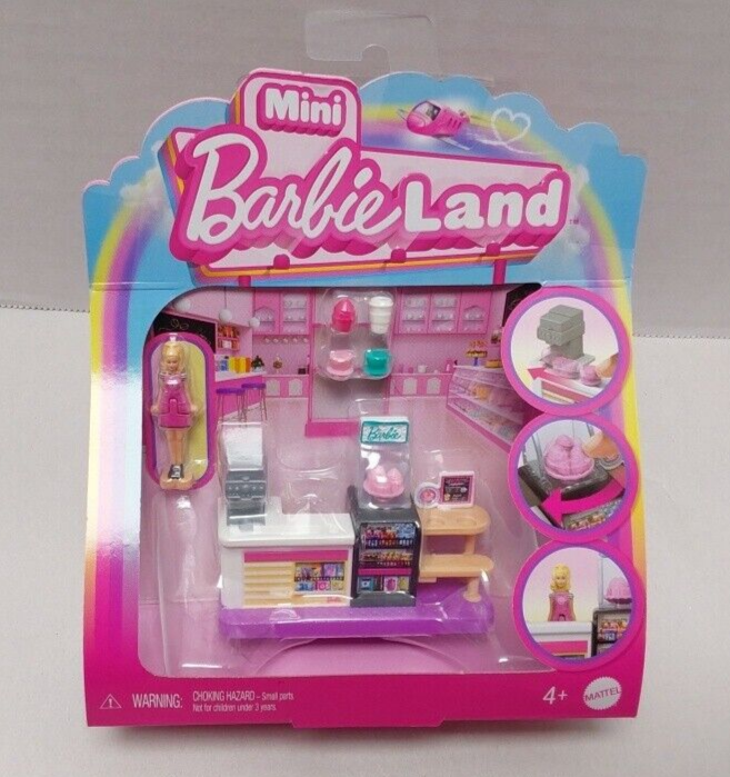 Mini BarbieLand Supermarket 1.5-Inch Mini Playset - NEW