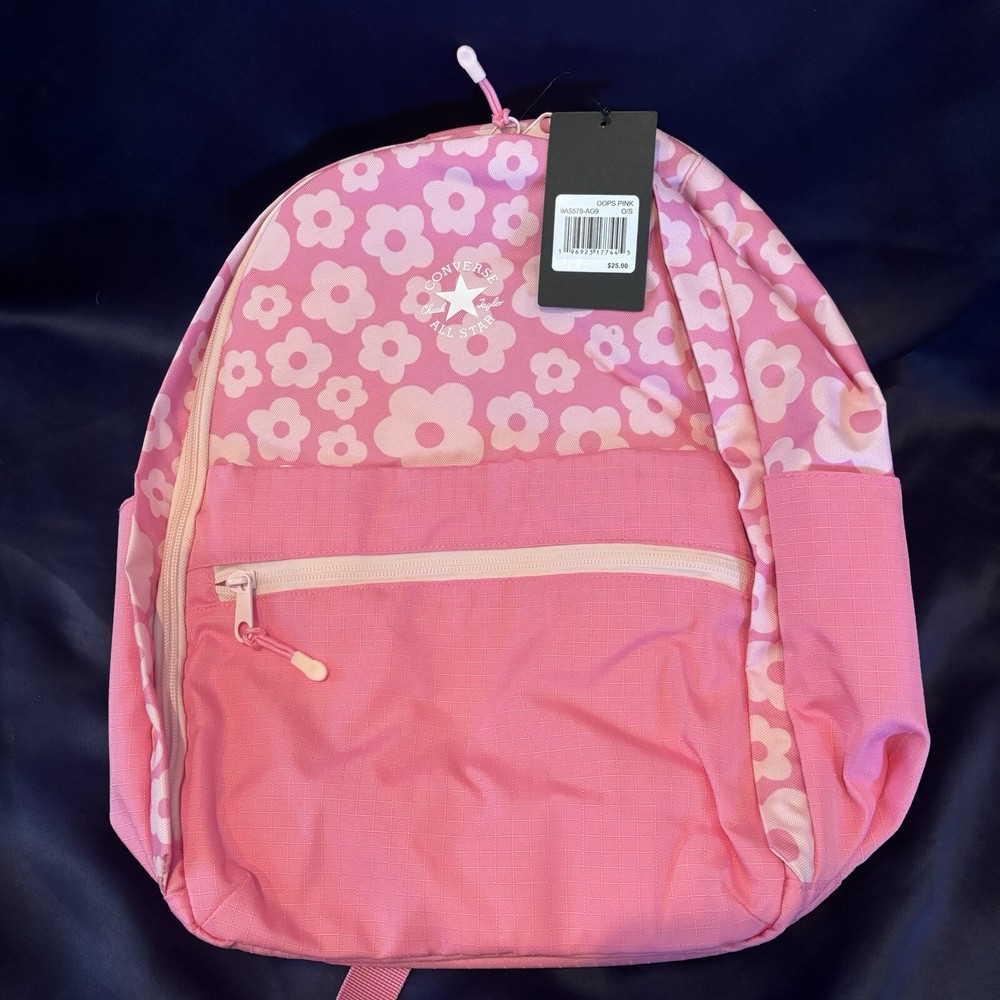 New NWT Converse Pink Varsity Backpack