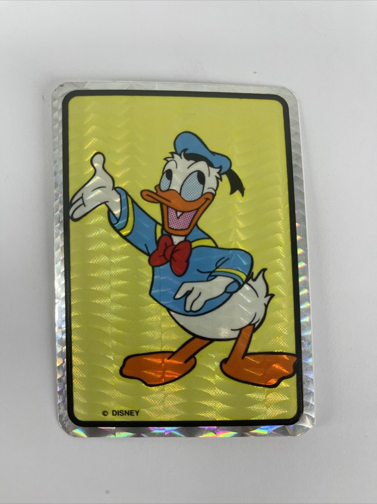 RARE Vintage Donald Duck Prism Vending Machine Sticker Disney Mickey Mouse (32)
