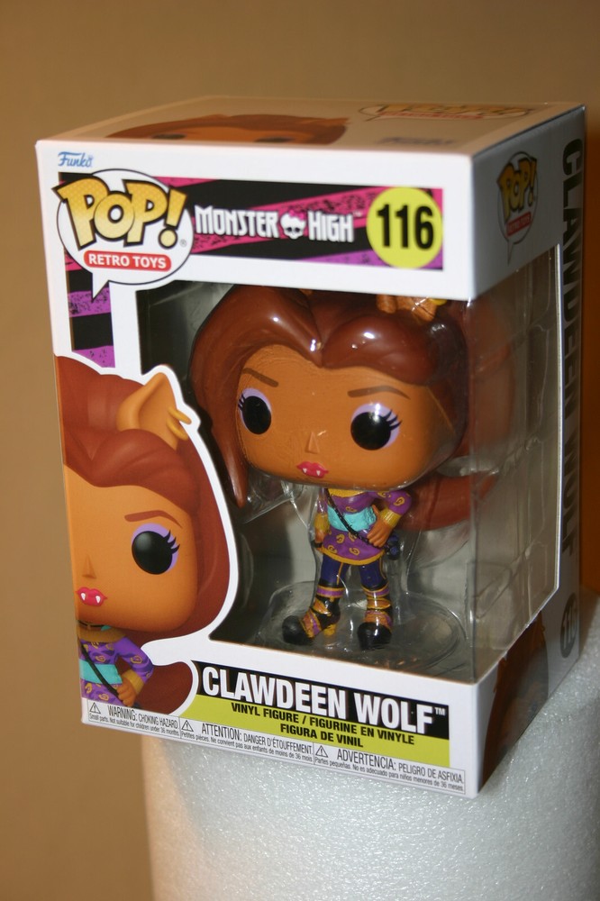 Monster High Pop Vinyl Retro Clawdeen Wolf Funko Figure New