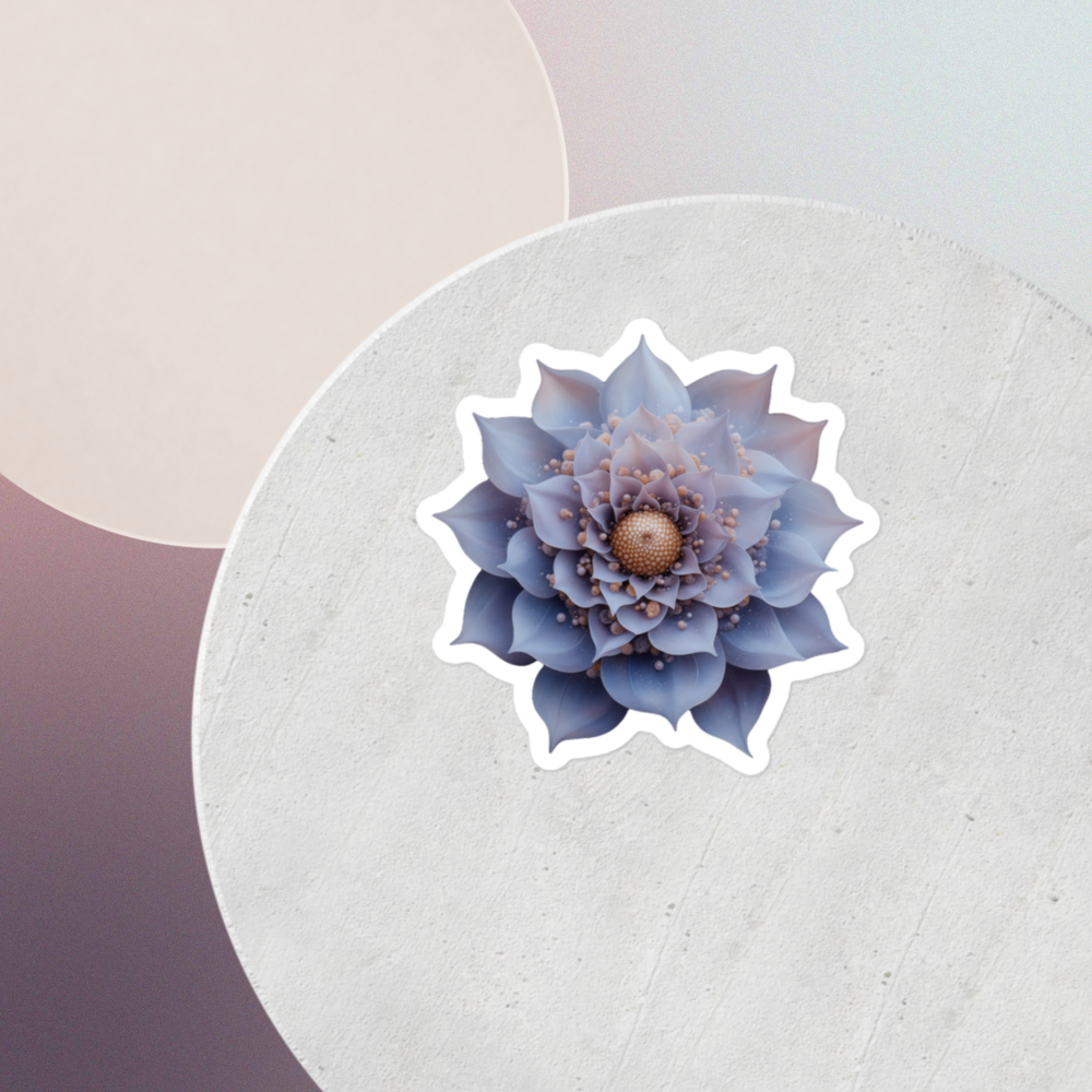 Sacred Bloom: Lotus of Serenity Bubble-Free Stickers