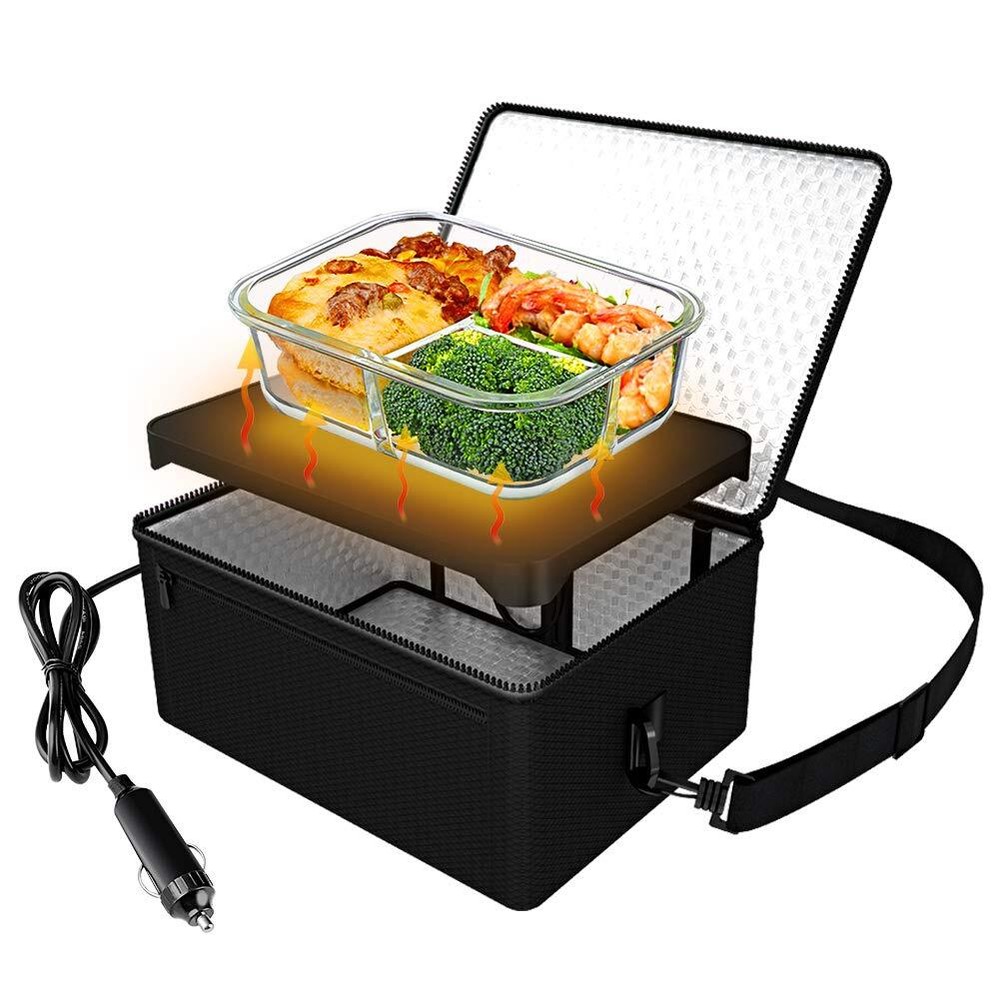 12V Portable Car Food Warmer Mini Electric Oven for On-the-Go Heating