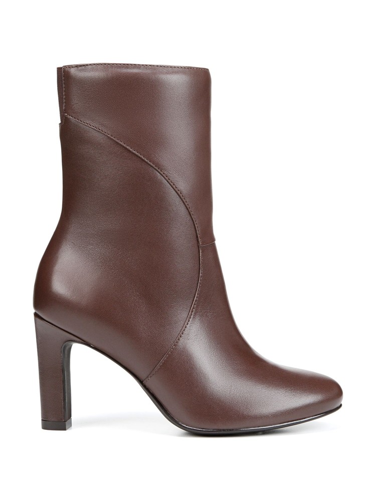 NATURALIZER Womens Brown Goring Padded Harlene Round Toe Leather Boots 8 M