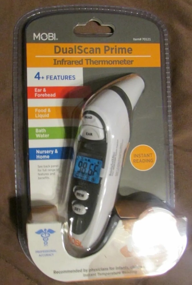 Mobi DualScan Prime 2 in 1 Forehead Digital Therm. Baby To Adult  SAME DAY SHIP!-image