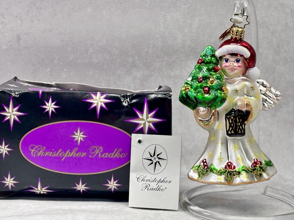 Christopher Radko Snow Angel 74 C Retired Glass Christmas Ornament