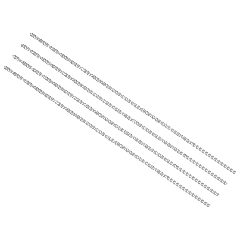 Extra Long Twist Drill Bits 2.5mm x 200mm HSS Twist Drill Bit 4-Pieces