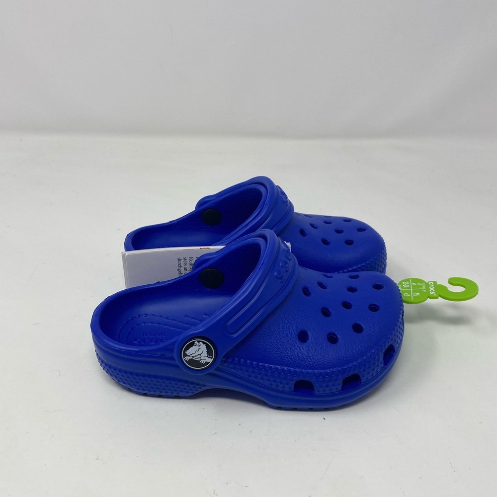 Crocs Classic Toddler Clog Blue Bolt C7 (Child 7)