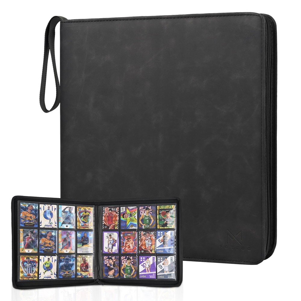 TCG Card Binder 480 Pockets, 12 Pockets Card Binder, Side Loading Trading Car...