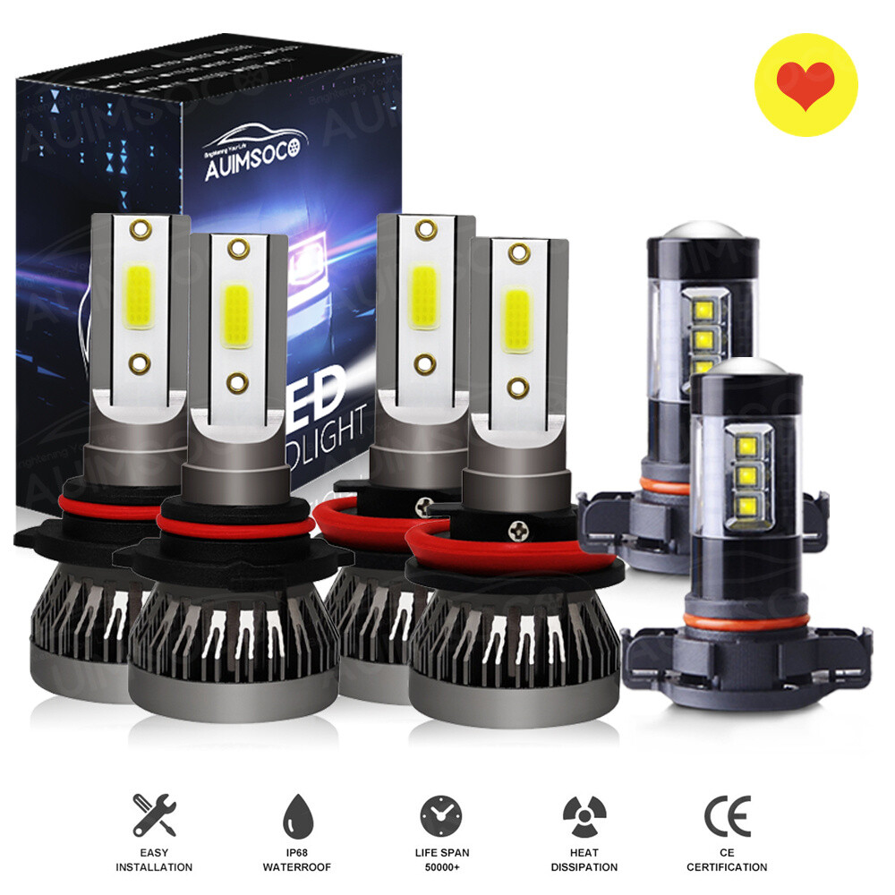 Kit de luces antiniebla LED de haz alto bajo 6500 k blancas para Lexus RX350 2014 2015