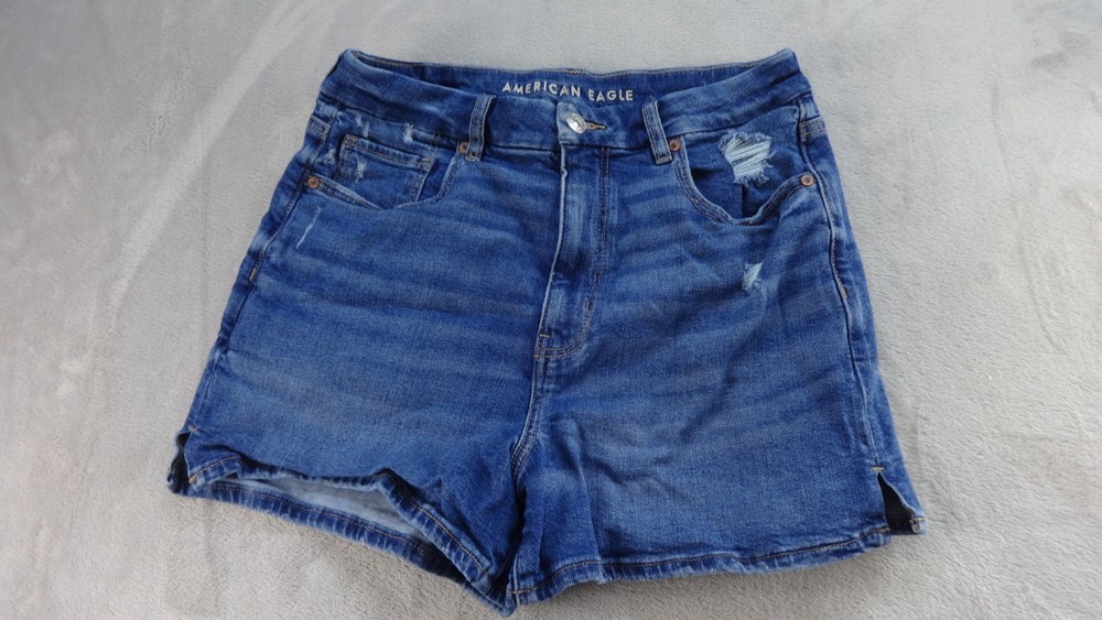American Eagle Stretch Shorts Curvy Mom Short Size 12 Denim