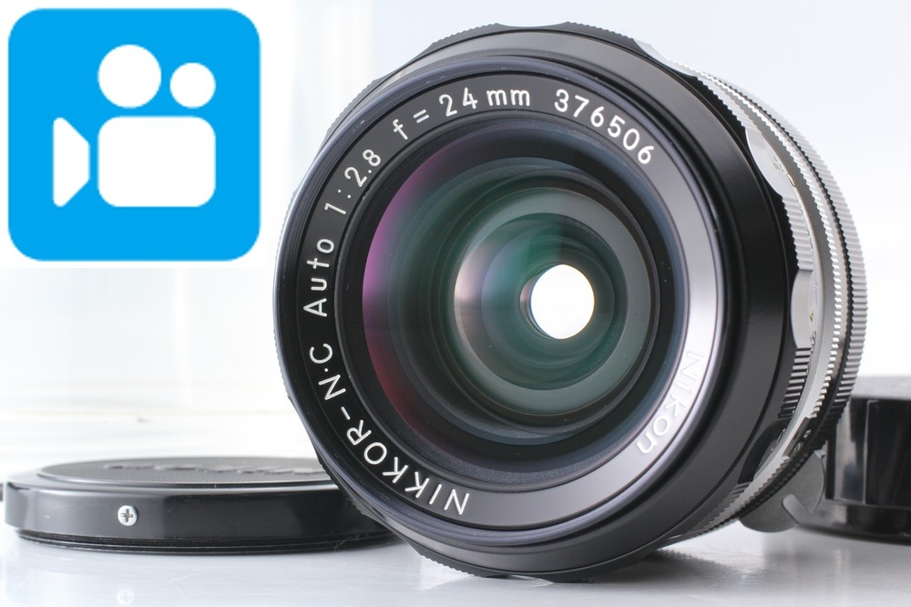 🎦VIDEO👀[N MINT] Nikon Nikkor N.C Auto 24mm f/2.8 Non Ai Wide Angle From JAPAN