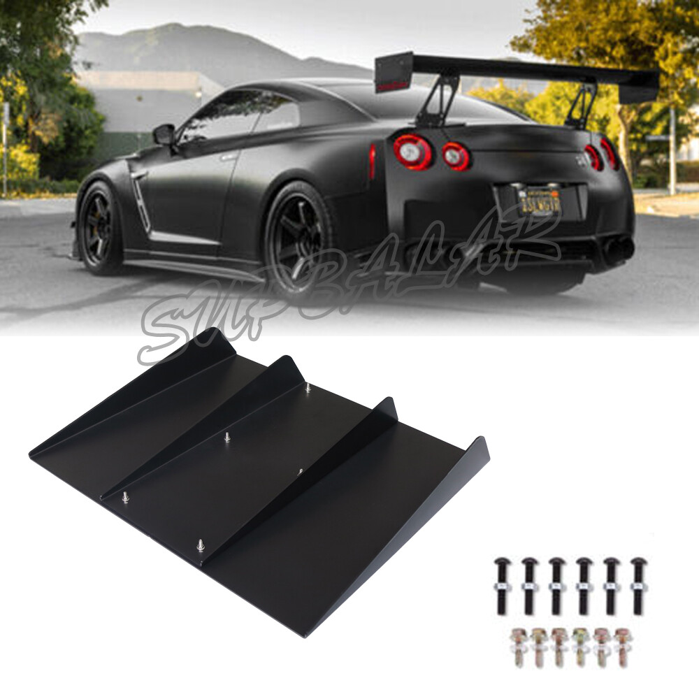 22-inch Black 4-Fin Rear Bumper Lip Diffuser Splitter for Nissan GT-R