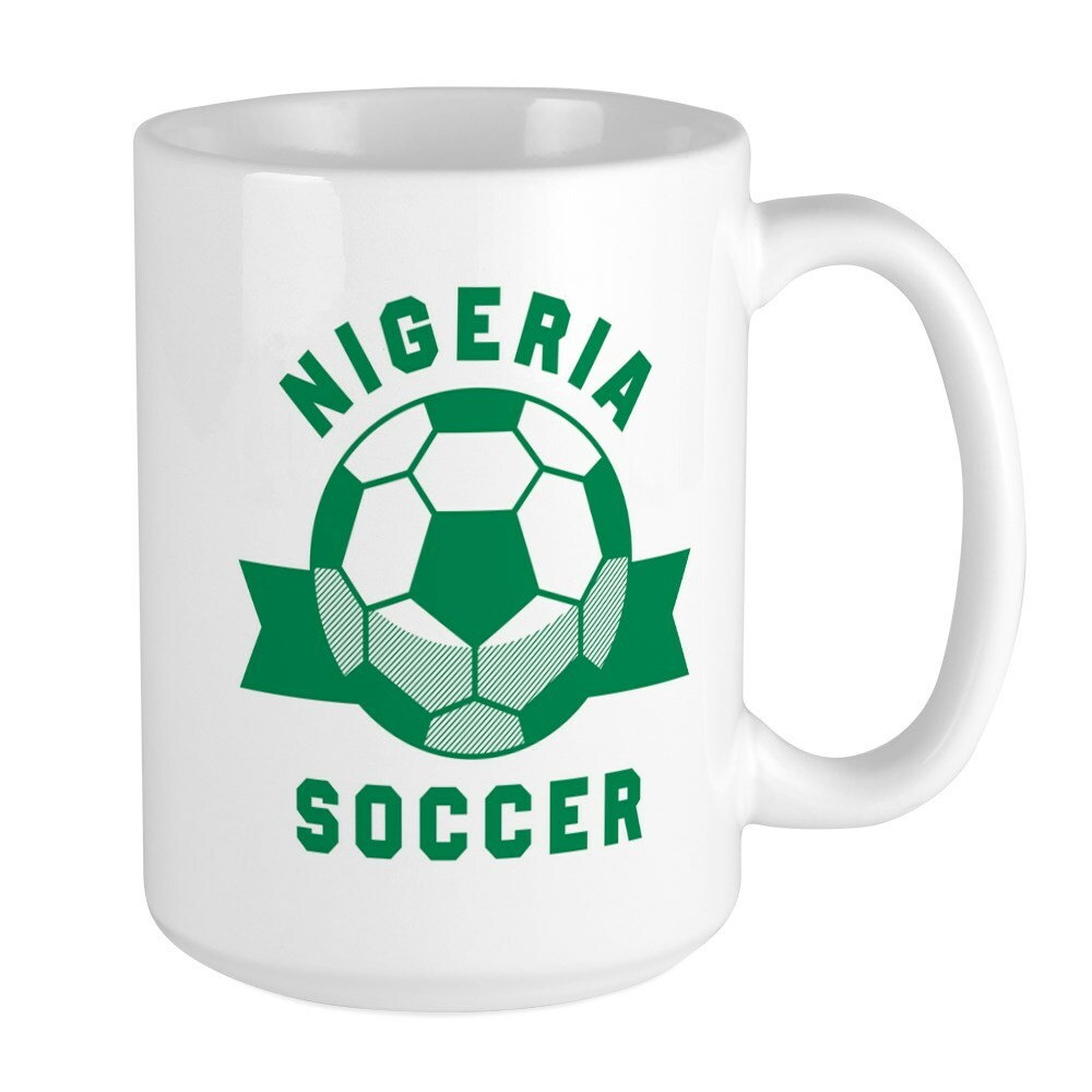 CafePress Nigeria Soccer Mugs Large Mug (289332325)