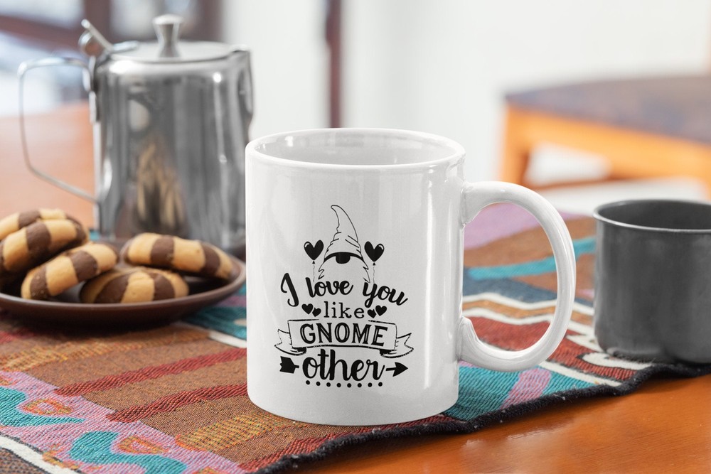 Gnome Romantic Pun Coffee Mug for Couples - Valentine Gift