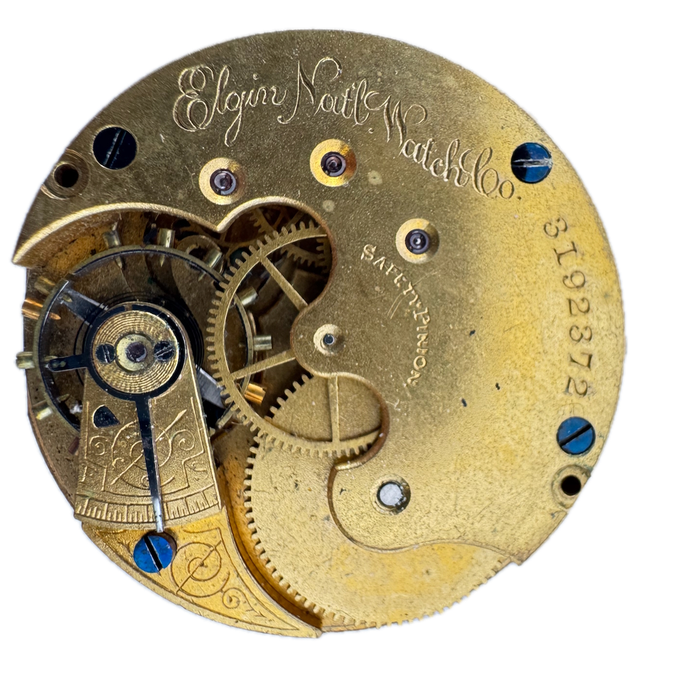 Antique 6s 1889 Elgin 11 Jewel Mechanical Hunter Pocket Watch Movement 94 USA