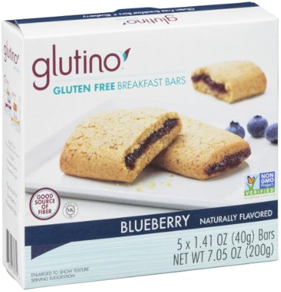Glutino Breakfast Bars - Blueberry - 1.41 oz - 5 ct