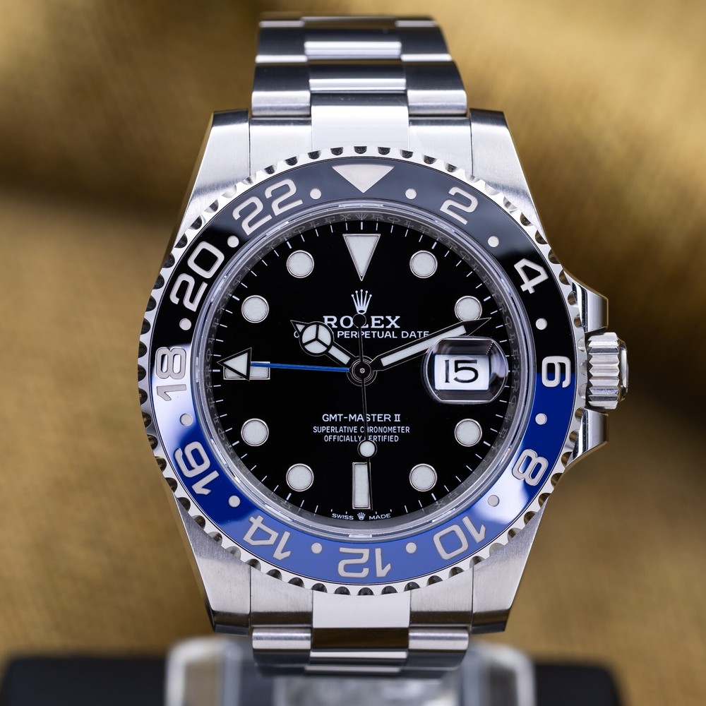 Rolex GMT-Master II Batman Oyster Stainless Steel 40mm 126710BLNR Full Set 2021