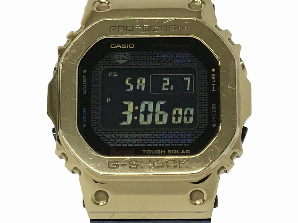 Used CASIO G SHOCK FULL METAL 5000 SERIES GMW B5000TR 9JR Tough Solar Bluetooth