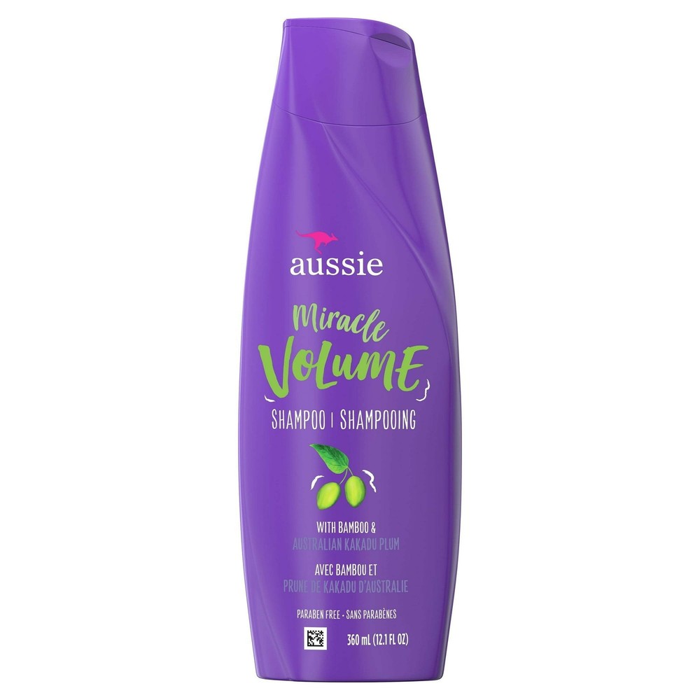 Aussie Fine Hair Miracle Volume Shampoo with Plum & Bamboo 12.1oz  
