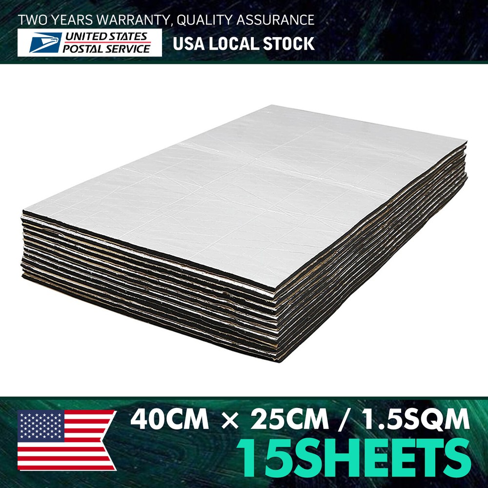 Sound Deadener Auto Heat Shield Insulation Noise Reduce Home Deadening Mat