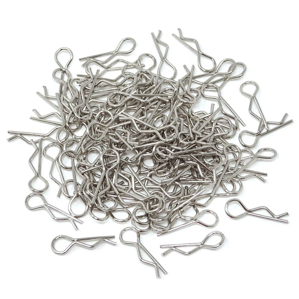 Honbay 100PCS 1/16 Metal Car Truck Buggy Shell Body Clips Pins for for RC Veh...
