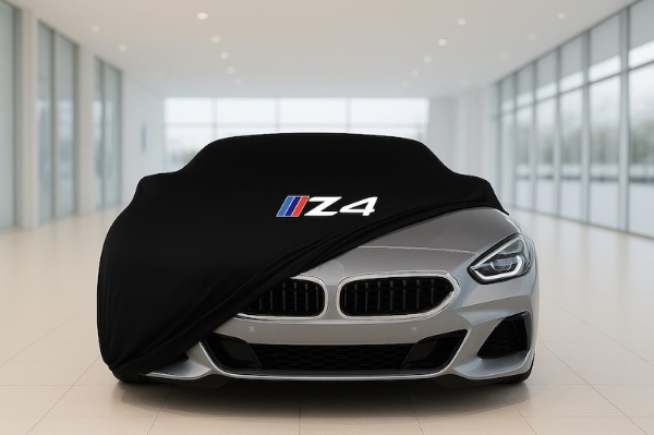 Black Car Cover For BMW Z4 Class Dust Proof Windproof  Combing Soft Indoor Car