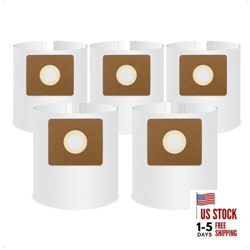 5 Pack Vacuum Bags Replacement for Shop Vac Bags 2-2.5 2-2.5 Gallon (5 pcs)