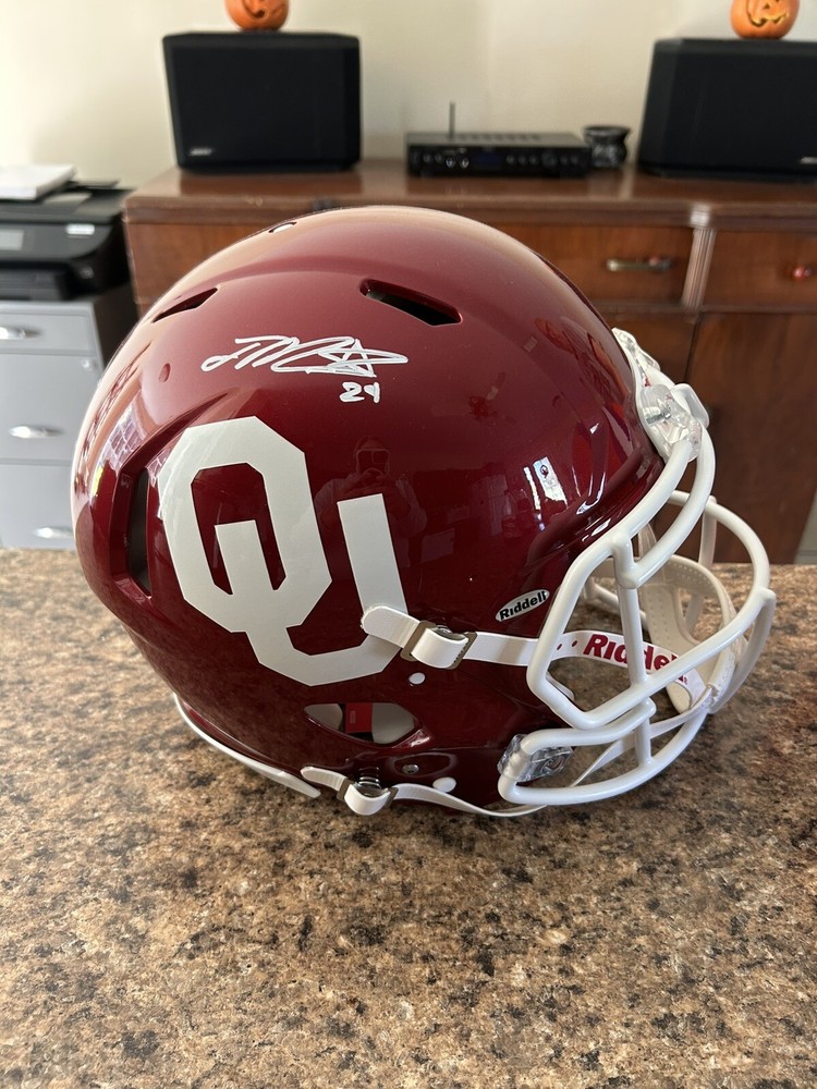 Oklahoma University, Full Size, Joe Mixon Autographed Replica Helmet.
